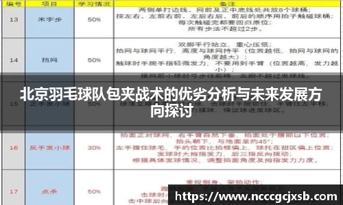 北京羽毛球队包夹战术的优劣分析与未来发展方向探讨